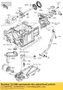 kawasaki 211880006 solénoïde, vvt zg1400a8f - La partie au fond