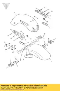 triumph T2301082PR mgrd assyfrntpntd - Lado inferior