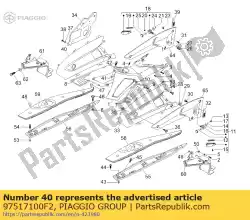 Here you can order the rh side cover from Piaggio Group, with part number 97517100F2: