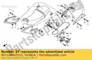 honda 90116MAZ010 bout, haak, 8x30 - Onderkant