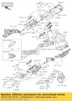 36041001053X, Kawasaki, capa, ferramenta, m.c.s.bl zx100 kawasaki h2 h2r 1000 2016, Novo