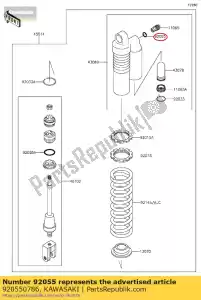 kawasaki 920550786 ring-o kx85cef - Bottom side