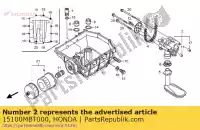 15100MBT000, Honda, pump assy., oil honda xl 1000 1999 2000 2001 2002 2003 2004 2005 2006 2007 2008 2009 2010 2011, New