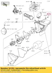 Tutaj możesz zamówić rura, opró? Nij an125d7f od Kawasaki , z numerem części 921911685: