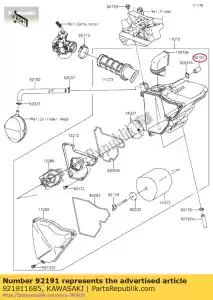 kawasaki 921911685 rura, opró?nij an125d7f - Dół