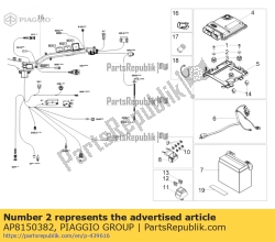 Aprilia AP8150382, Unterlegscheibe 15x5,5x1,2, OEM: Aprilia AP8150382