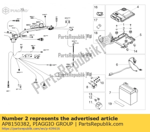 aprilia AP8150382 unterlegscheibe 15x5,5x1,2 - Unterseite