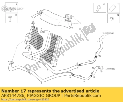 Aprilia AP8144786, W?? przy??czeniowy pompy, OEM: Aprilia AP8144786