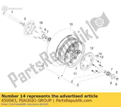 Ici, vous pouvez commander le buisson auprès de Piaggio Group , avec le numéro de pièce 650083: