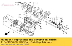 Here you can order the no description available from Honda, with part number 11343MZ7000: