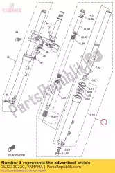 Aqui você pode pedir o conjunto do garfo dianteiro (l. H) em Yamaha , com o número da peça 2UJ2310230: