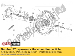 Aprilia AP8125805, Borgveer d47, OEM: Aprilia AP8125805