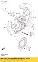 5411129F00, Suzuki, cubo, roda dianteira suzuki  dr z 400 2000 2001 2002 2003 2004 2005 2006 2007 2009 2017 2018 2019, Novo