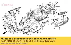 Qui puoi ordinare gonna, r. Fr. Piano * pb38 da Honda , con numero parte 64410MGSD70ZB: