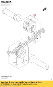 suzuki 3740018H13 l/h switch block assy. - Bottom side