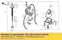 16016ML3910, Honda, conjunto de parafusos honda cr 125 250 500 1990 1991 1992 1993 1994 1995 1996 1997 1998 1999 2000 2001, Novo