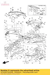 yamaha 2C02847S0000 amortiguador 11 - Lado inferior