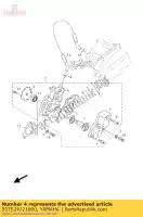 5STE24221000, Yamaha, copertura, alloggio yamaha ns xf yn 50 2007 2008 2009 2010 2011 2012 2013 2014 2015, Nuovo