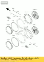 410021720, Kawasaki, pneu, fr, 80 / 100-21 51m kdx200-e kawasaki kdx kx 125 200 250 1989, Novo