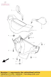 yamaha 5WWF621311PD cobrir hdle upp msm2 - Lado inferior