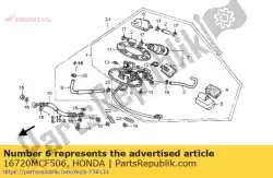 Ici, vous pouvez commander le rester comp, carburant pu auprès de Honda , avec le numéro de pièce 16720MCF506: