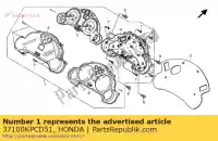 37100KPCD51, Honda, mètre assy peigne honda xl varadero v xl125v 125 , Nouveau