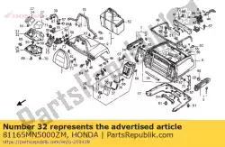 Tutaj możesz zamówić pokrywa, l. Kiesze? Baga? Nika * typ od Honda , z numerem części 81165MN5000ZM: