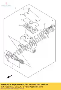 Suzuki 5967119B00 titolare, maestro c - Il fondo