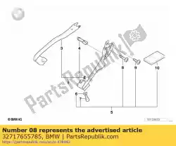 Ici, vous pouvez commander le vis à tête ovale auprès de BMW , avec le numéro de pièce 32717655785: