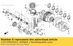 Here you can order the bolt, connecting rod from Honda, with part number 13213MAT003: