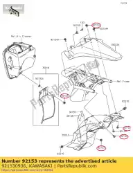 Qui puoi ordinare bullone, flangiato, 6x14 kx65a6f da Kawasaki , con numero parte 921530936: