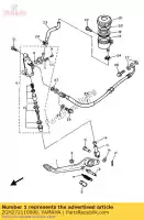 2GH272110000, Yamaha, pedal freio yamaha fzr fz xv virago 1000 750 535, Novo