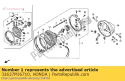 Here you can order the holder,copler from Honda, with part number 32637MJ6710: