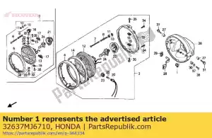 Honda 32637MJ6710 holder,copler - Bottom side