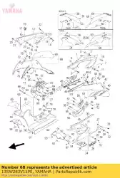 Ici, vous pouvez commander le panneau assy 2 auprès de Yamaha , avec le numéro de pièce 13SW283V15P0: