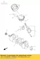 2D1116560000, Yamaha, rolamento plano, biela yamaha fz 800 1000 2006 2007 2008 2009 2010 2011 2012 2013 2014 2015, Novo