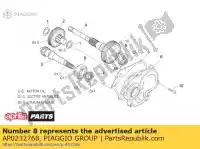 AP0232768, Piaggio Group, Cuscinetto 6205-c3 aprilia leonardo scarabeo eng rotax st 125 150 200, Nuovo