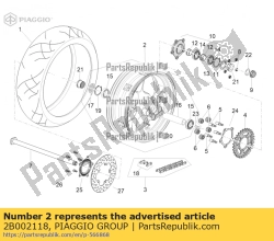 Aprilia 2B002118, Roue arrière. rouge 6.00x17, OEM: Aprilia 2B002118