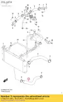 1785231J00, Suzuki, mangueira, radiador o suzuki  dl 1000 2014 2015 2016 2018, Novo