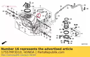 Honda 17557MFJD10 film b,protector - Bottom side