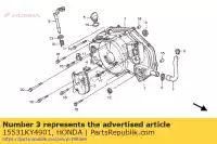 15531KY4901, Honda, coperchio, pompa dell'olio honda f (j) portugal / kph nsr 125 1988 2000 2001, Nuovo