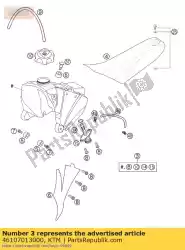 brandstoftank cpl. 65 sx 2002 van KTM, met onderdeel nummer 46107013000, bestel je hier online: