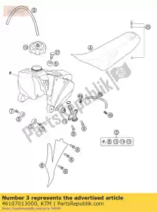 ktm 46107013000 zbiornik paliwa kpl. 65 sx 2002 - Dół