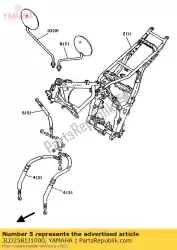 Here you can order the hose, brake 4 from Yamaha, with part number 3LD2581J1000: