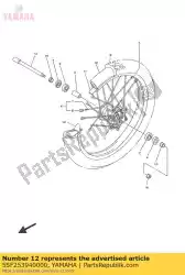 Here you can order the spacer, bead from Yamaha, with part number 5SF253940000: