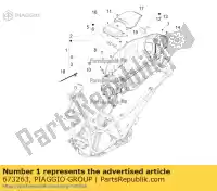 673263, Piaggio Group, compartimento do capacete piaggio beverly zapm69200 zapma2100 125 300 2010 2016 2017 2018 2019 2020, Novo