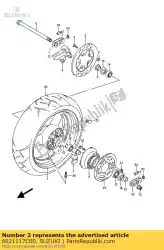 Aquí puede pedir disco de freno de Suzuki , con el número de pieza 6921117C00: