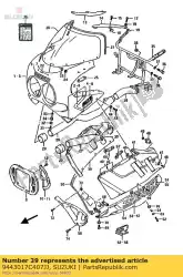 Here you can order the cowling,rh from Suzuki, with part number 9443017C407JJ: