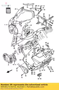 suzuki 9443017C407JJ carenado, rh - Lado inferior