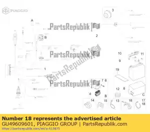 Piaggio Group GU49609601 slangklem 2.4x92 - Onderkant